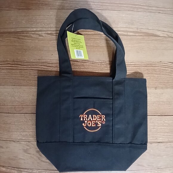 NWT Trader Joe's Halloween Trick-or-Treat Canvas Mini Tote - Picture 2 of 2